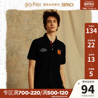 SPAO哈利波特合作系列情侣短袖T恤夏季新款男女SPHWA25D02（M/170、黑色）