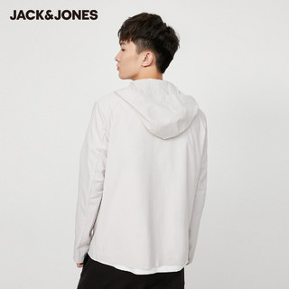 JackJones杰克琼斯男秋潮流时尚防风防泼水连帽轻薄短款夹克外套