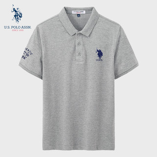 U.S. POLO ASSN.夏季短袖t恤男士纯棉冰丝翻领体恤POLO衫宽松休闲