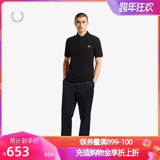 FRED PERRY 佛莱德·派瑞 男子POLO衫 FPXPOM3XXXXMG-BKX 黑色 38