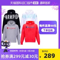 【直营】CHAMPION加绒长袖连帽卫衣GF68运动灰色夏季黑色紫色