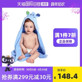 ZOOCCHiNi 美国ZOOCCHiNi婴幼儿卡通连帽浴巾宝宝洗澡浴袍棉毛巾