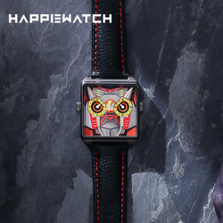 HAPPIEWATCH HappieWatch 新款变形机器King Kong小怪兽腕表赛博朋克潮流手表 小壳素皮表带