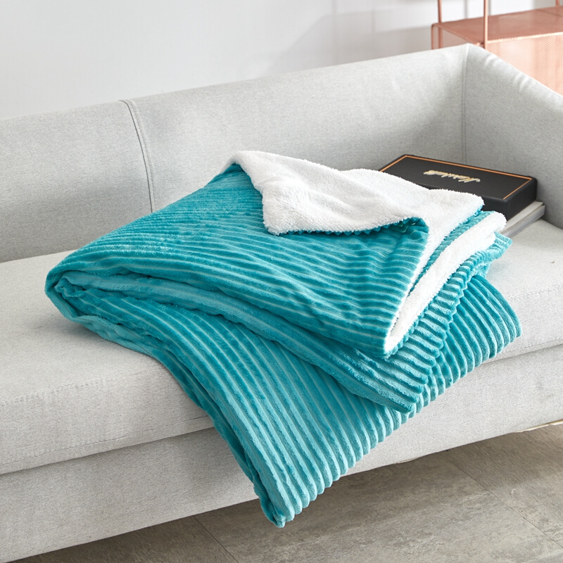 索隆 双层魔法羊羔绒拉链被套毯 200*150cm