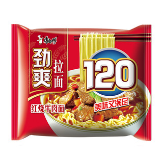 康师傅 劲爽拉面 120 红烧牛肉面 5袋