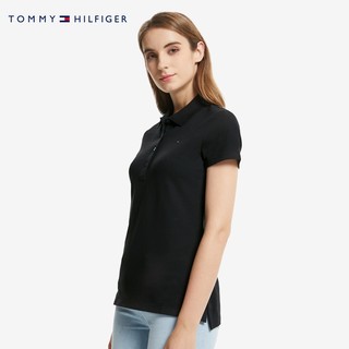 Tommy 女装经典休闲棉质小绣标翻领短袖POLO衫RM17695226