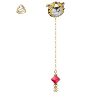 今日必买：SWAROVSKI 施华洛世奇 Zodiac Tiger系列 老虎不对称耳环