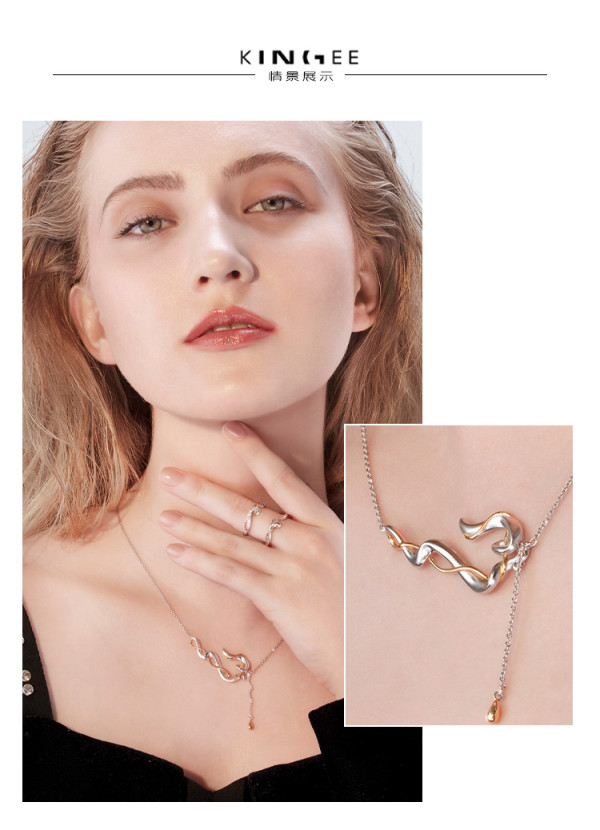 金一黄金梦弦系列敦煌遇见项链轻奢时尚珠宝