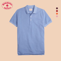 Brooks Brothers/布克兄弟男士红羊系列纯色logo款修身短袖Polo衫