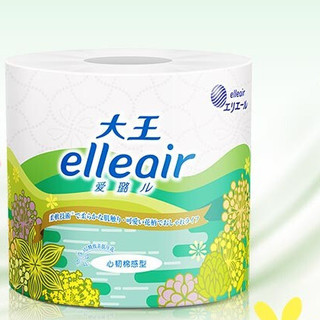 elleair 大王爱璐儿 心韧棉感型 有芯卷纸 京东专供款 3层*24卷