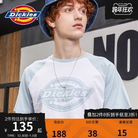 Dickies插肩袖撞色短袖t恤男 短袖男夏季新品情侣款印花上衣8910