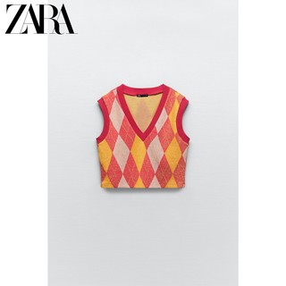 ZARA  女装 提花针织背心 05039555620