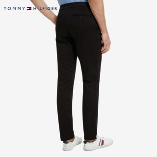 TOMMY HILFIGER Tommy 男装春秋经典休闲通勤棉质绣标纯色长版休闲裤C8178J1764