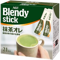 AGF Blendy stick 宇治抹茶欧蕾拿铁 21袋