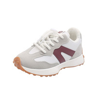 倪小宝 YY-181 儿童休闲运动鞋 酒红色 21码