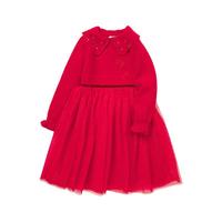 balabala 巴拉巴拉 208122111011-00366 女童连衣裙 红色调 90cm
