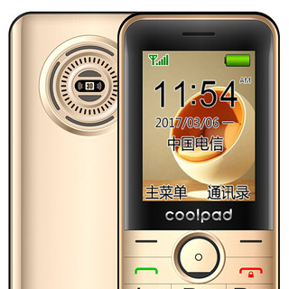 coolpad 酷派 S158 电信版 2G手机 金色