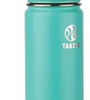 TAKEYA Takeya 不锈钢保温水瓶 带水壶盖 18蛊司 湖水绿