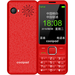 Coolpad 酷派 S688 移动联通版 2G手机 红色