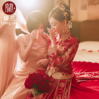 秀禾服新娘2021年新款秋冬秀禾小个子结婚礼服龙凤褂中式嫁衣婚服 WY朝云