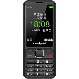 Coolpad 酷派 S688 移动联通版 2G手机 黑色