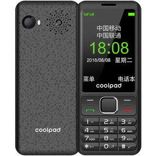 Coolpad 酷派 S688 移动联通版 2G手机 黑色
