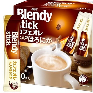 AGF Blendy stick 微苦拿铁咖啡 30袋