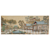 中国国家博物馆 大观园图 镭雕镂空卡片