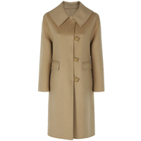 CHIU·SHUI 秋水伊人 女士中长款毛呢大衣 621405D129159 桔黄 S