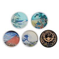 大英博物馆 葛饰北斋系列 流沙杯垫