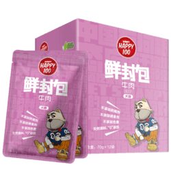 Wanpy 顽皮 经典狗狗鲜封包70g*12包