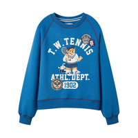 TEENIE WEENIE 女士圆领卫衣 TTMA218T10N-00 蓝色 L