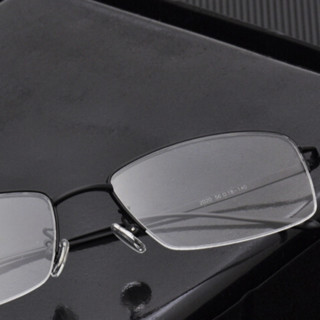 潮库 2020 经典黑色纯钛眼镜框+1.74折射率 防蓝光镜片