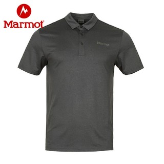 【21新品】Marmot土拨鼠夏季运动户外吸湿速干男士短袖Polo衫T恤