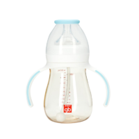 gb 好孩子 婴儿奶瓶ppsu宽口径耐摔一岁大宝宝吸管奶瓶1岁以上2岁-3岁