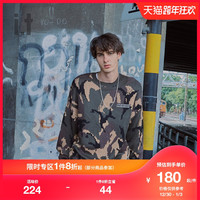 it UNDERGARDEN男装针织衫秋季迷彩刺绣徽章4021MAD