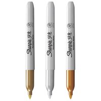 Sharpie 锐意 单头马克笔 混色 金1银1铜1 3支装