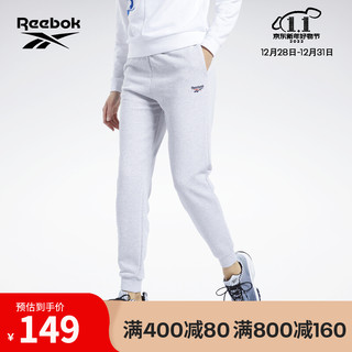 Reebok 锐步 官方秋季新款女子FK2780经典基础运动休闲长裤 FK2781-浅灰色 S (160/62Y)