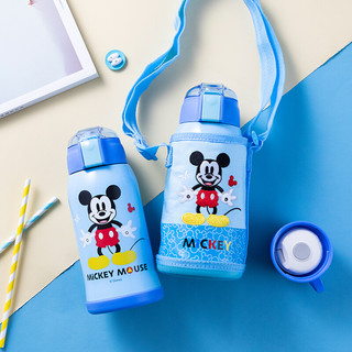 Disney 迪士尼 HM3300A1 儿童保温杯+吸管盖+直饮盖 600ml 蓝色美队