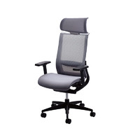 KOKUYO 国誉 Airgrace 人体工学电脑椅 银叶灰 头枕款
