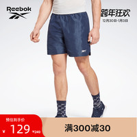 Reebok锐步官方新款男子GL3235舒适室内健身综合训练运动短裤