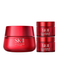 黑卡会员：SK-II 超值大红瓶护理套装（赋能焕采精华霜50g+大红瓶面霜 滋润版15g*2）