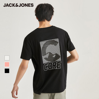 【1022】杰克琼斯夏季男潮流时尚百搭多色字母纯棉圆领短袖T恤