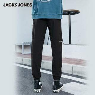 JackJones杰克琼斯潮百搭时尚男可调节松紧插扣腰头撞色休闲长裤