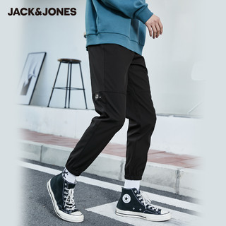 JackJones杰克琼斯潮百搭时尚男可调节松紧插扣腰头撞色休闲长裤