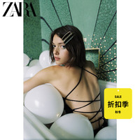 ZARA [折扣季] TRF 女装 丝缎质感性感短上衣 04661444800