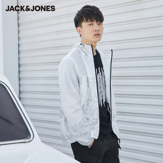 JackJones杰克琼斯outlets春秋男韩薄防泼水短款连帽外套夹克潮流