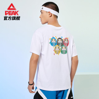 PEAK 匹克 胜利配色圆领短袖T恤男2022夏季新款潮流舒适运动休闲上衣