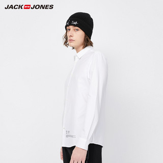 JackJones杰克琼斯outlets秋季男潮流新疆棉印花宽松长袖衬衫上衣