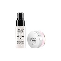 MAKE UP FOR EVER 玫珂菲 定妆套装 (保湿持妆喷雾30ml+清晰无痕定妆蜜粉#1.2清透紫1g)